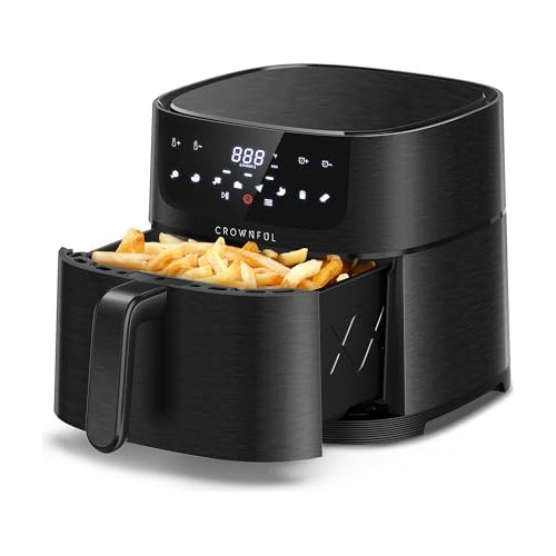 Crownful 7 Quart Air Fryer, Oilless Electric Cooker With 8 C