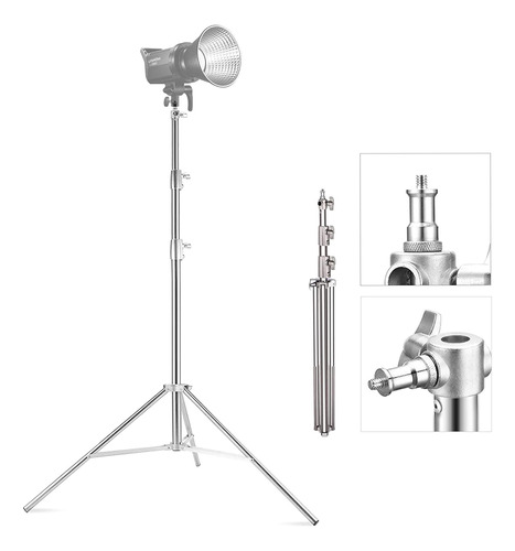 Heavy Duty Stainless Steel Light Stand 110 Inch/9.5ft /2.8m,