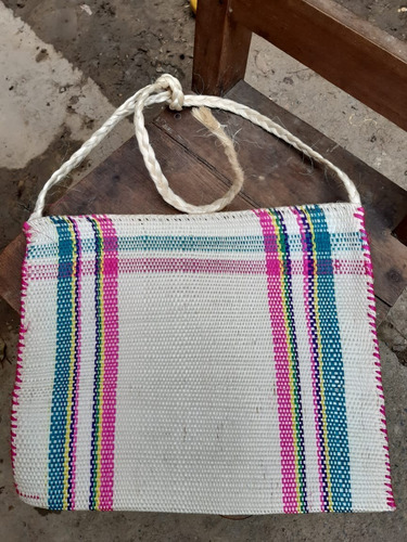 Morral Rayado Huasteco Ecológico Artesanal De Ixtle