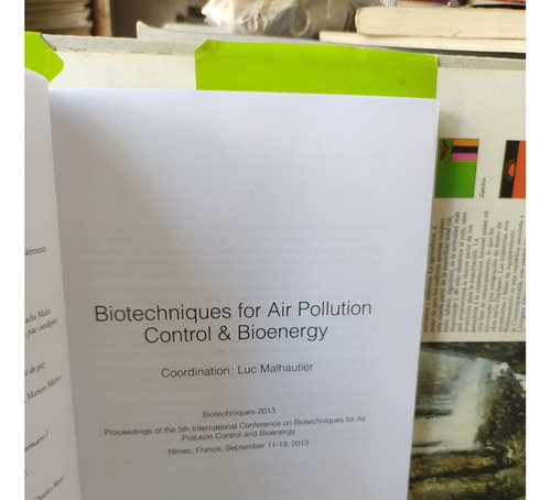 Biotechniques For Air Pollution Control & Bioenergy (Usado)