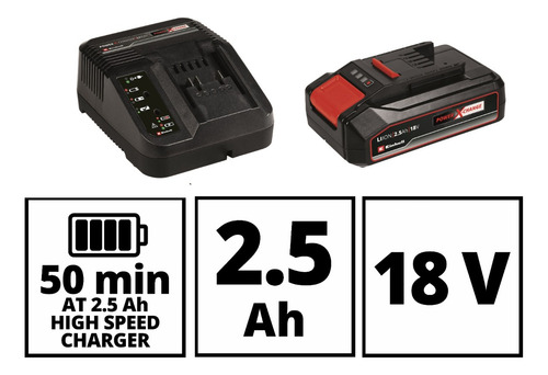 Compresor Manual Inalambrico + Cargador + Batería 2,5ah