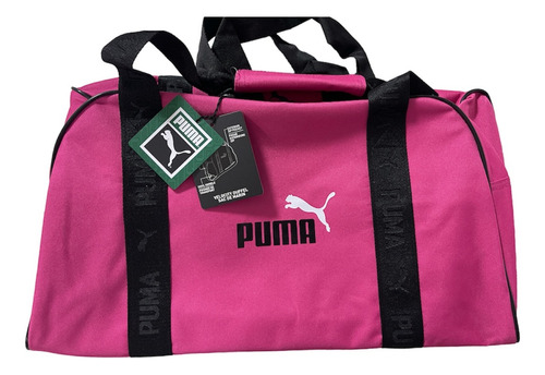 Maleta Deportiva Puma 100% Original Rosa Obscuro / Negro