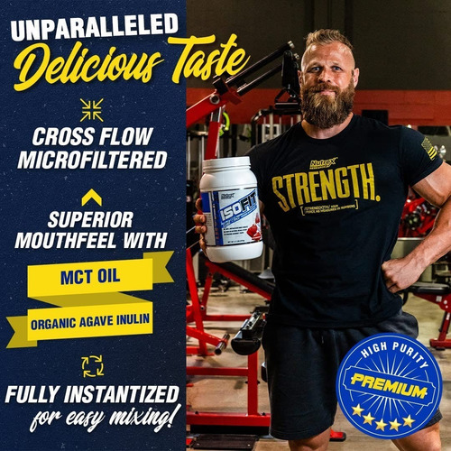 Imagen 4 de 4 de Proteína Nutrex Isofit Aislada Cero Gluten Sin Lactosa 2.2lb