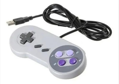 2 Controle Joystick Usb Retro Compatível Com Pc Mac Windows