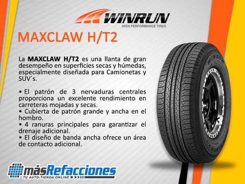 Llanta 235/70r16 106t Winrun Maxclaw H/t2 Sin Rin