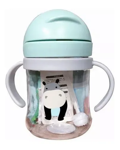 comprar Vaso Antiderrame Con Bombilla Y Asas Para Bebé 250ml 6m+