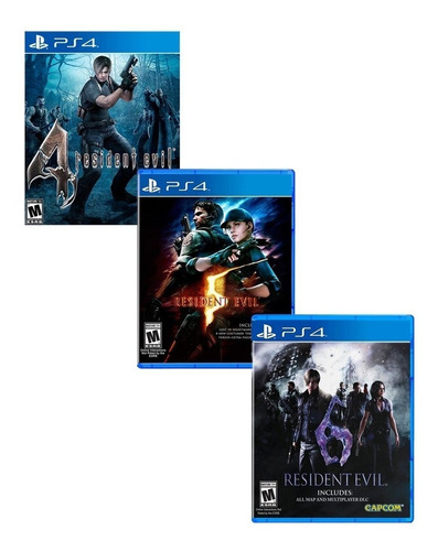 Resident Evil 4, 5 Y 6 Ps4