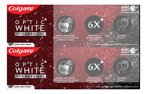 Pasta De Dientes Colgate Optic White Charcoal Blanqueadora,
