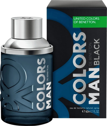 Benetton Colors Black Perfume Hombre Edt X 60ml Masaromas