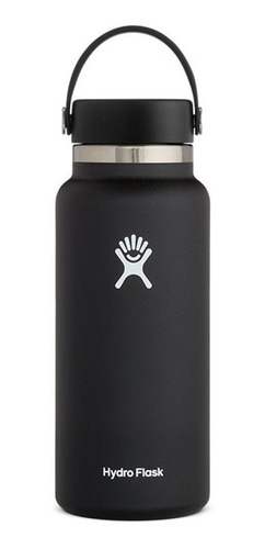 Botella Termo Hydro Flask Wide Mouth 32 Oz - Negro