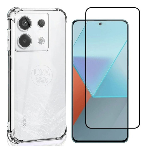 Capa Capinha Anti Impacto + Pelicula 3d P/ Note 13 Pro 4g