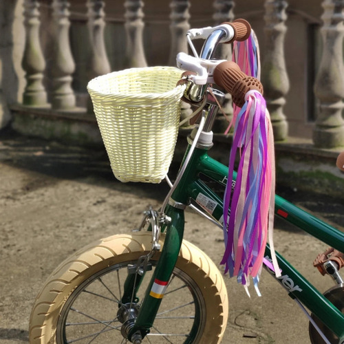 Cesta De Bicicleta For Niños, Timbre De Bicicleta, Borla, K