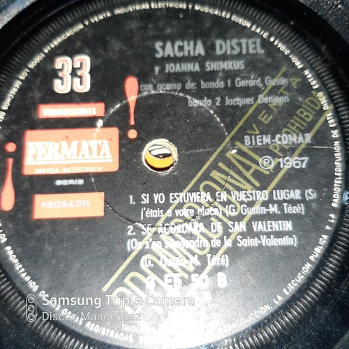 Simple Sacha Distel Joanna Shimkus Fermata C12