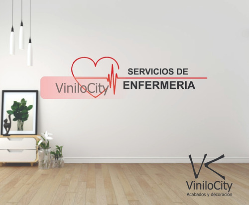 Vinil Decorativo Servicios De Enfermeria  Consultorio 