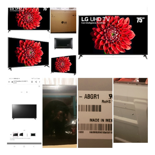 Imagen 4 de 10 de Display Con Panel LG 75 In Smart Tv 2020 Solo Para Partes