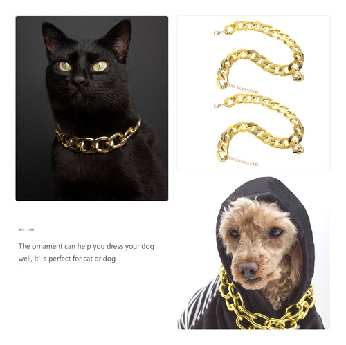 Collar Decorativo Con Forma De Campana Para Perro, Cadena Do