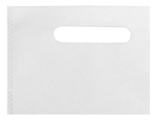 50 Bolsas Friselina Riñon Ecologica Sublimar Tela 20x40x10 Color Blanco Liso