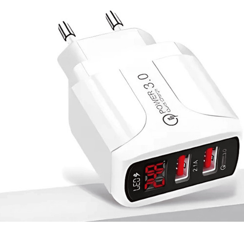 Cargador Treqa 3.1a Usb Micro-usb Rápido Display