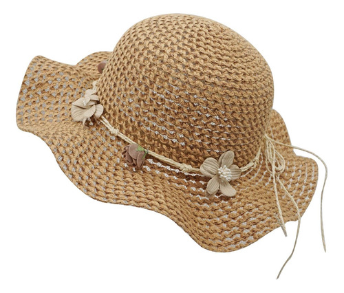 Sombrero De Ala Ancha Para Niños De Bienvenu, De Verano, Con