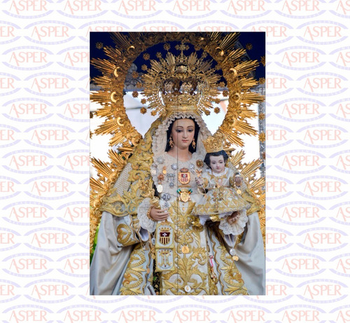 Mayolica Azulejo Exterior/interior 40x60 Virgen De Urkupiña