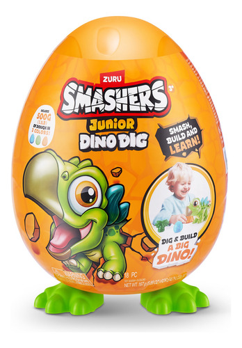 Zuru Smashers Junior Dino Dig Huevo Chico Jurassic Sorpresa