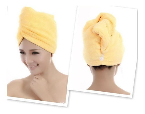 4 Toalhas Para Cabelo 100% Algodão (4 Cores) - Kamari