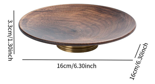 Bandeja De Té De Madera, Cuenco Para Servir En Forma De L
