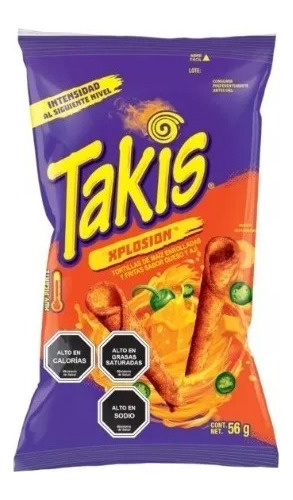 Snack Takis Sabor Queso Y Ají 56gr