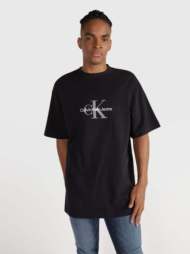 Playera Cuello Redondo Calvin Klein De Hombre Negro