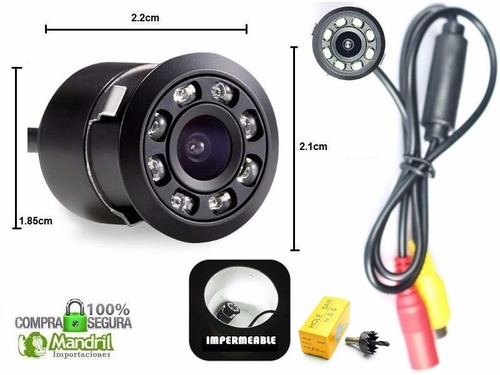 Imagen 2 de 7 de Camara De Retroceso Auto Camioneta Vehículos Universal 8 Led