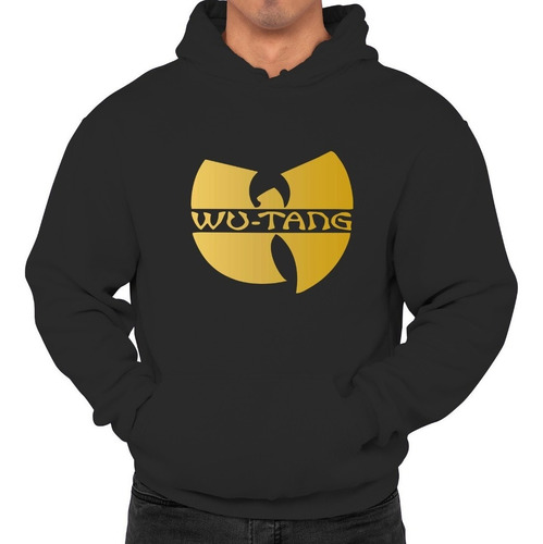 Poleron Estampado  Wu-tang Logo Gold Wutang Hip Hop Rap Hmbre