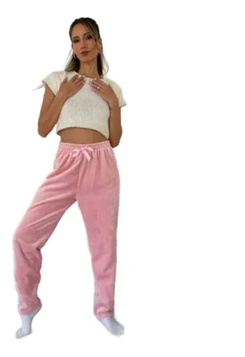 Pantalón Pijama Polar Soft Premium Mujer Ropa Entre Casa