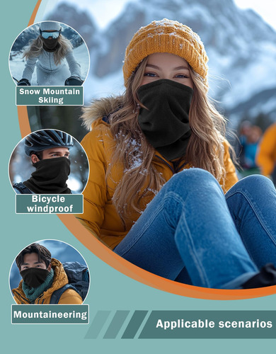 Calentador De Cuello Forro Polar Invierno Para Hombre Y Muje