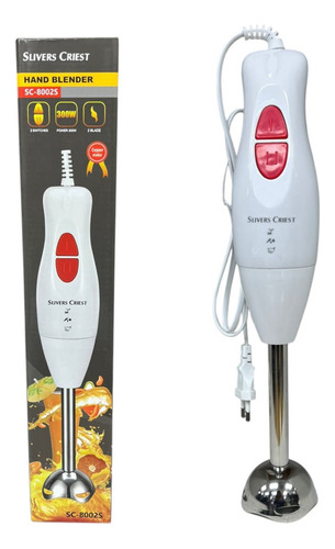 Batidora Manual De Inmersión Mini Pimer Picadora Electrica Color Blanco