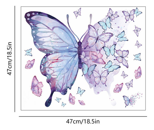 Hermosa Pintura De Pared Autoadhesiva De Color Morado Para H