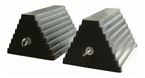 Maxxhaul 80681 2 Pack Solid Rubber Heavy Duty Wheel Chock