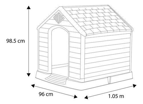 Casa Para Perro Raza Extra Grande Sash & Morgan Resistente