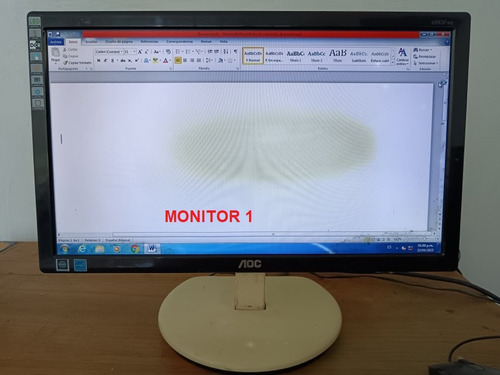 Lote De 3 Monitores Aoc E943fws Para Camaras Y Reparar Blanco (Usado)
