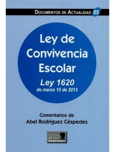 Libro Ley De Convivencia Escolar Ley 1620 Marzo De 2013 Inc