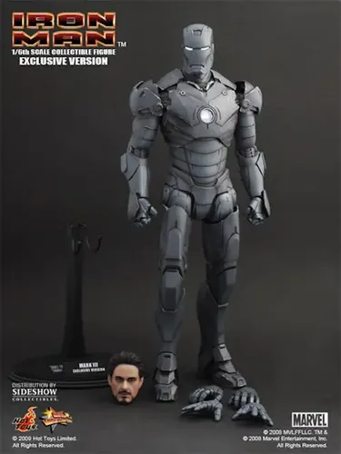 Hot Toys Iron Man Mark III フィギュア Hot Toys Iron Man Mark 3 Gunmetal Rara | Parcelamento sem juros