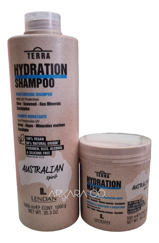 Lendan Terra Hydration Shampoo 1lt + Mascarilla 500ml