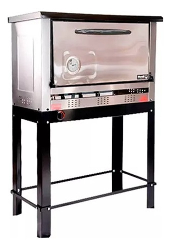 Horno Pizzero Morelli Saho 6 Moldes Acero Inox Con Base