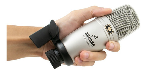 Microfone Condensador Usb Arcano Palli-gray-u C/ Suporte Sj