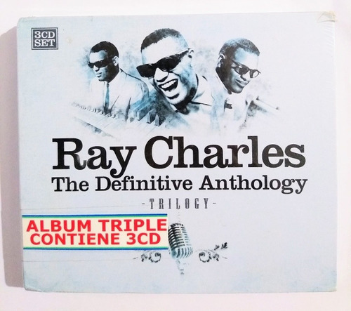 Ray Charles Álbum Con 3 Cd Nuevos Originales Con 54 Temas 