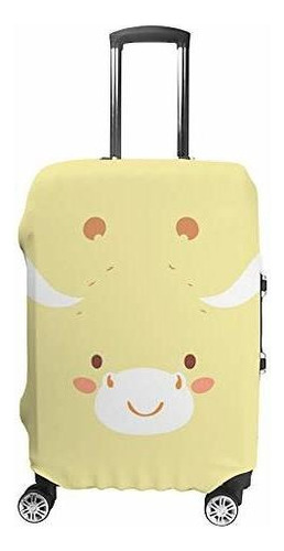 Maleta - Kuizee Luggage Cover Suit  Cover Yellow Simple
