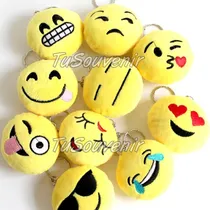 Comprar 10 Llaveros Emojis Peluche Emotiones Cumpleaños Infantiles