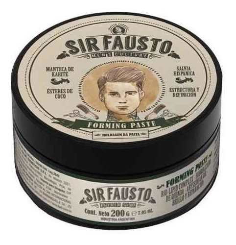 Cera Barbería Pelo Cabello Sir Fausto Pomada Forming 100gr 