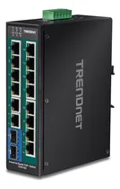 Comprar Conmutador Poe+ De Carril Din De 16 Puertos Gigabit - Protec