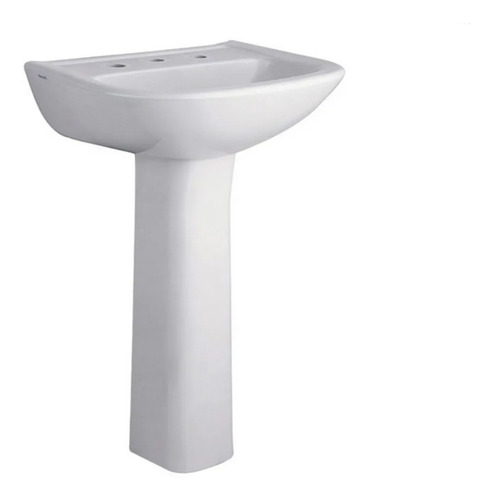 Imagen 2 de 6 de Combo Baño Lavatorio Columna Ferrum Bari 3 Agujeros