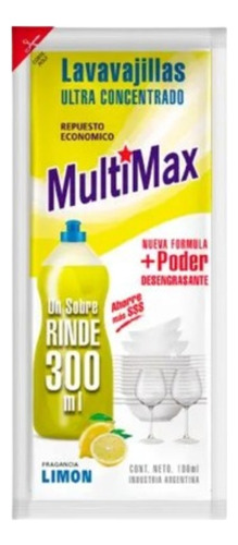 Detergente Lavavajillas Multimax Limón 100 Ml (7384)